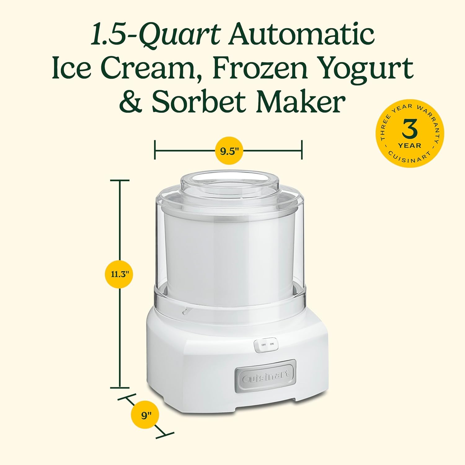 Cuisinart Ice Cream Maker - Make Treats Fast!